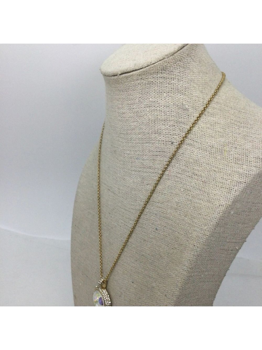 Kate Spade New York Iridescent Faceted Rhinestone Pendant Necklace – 18" EUC - Picture 2 of 6